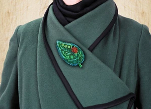 Hágalo usted mismo Kit para hacer joyas "Pequeño invitado", Broche con cuentas de semillas, Kit de bordado de cuentas - Imagen 1 de 6