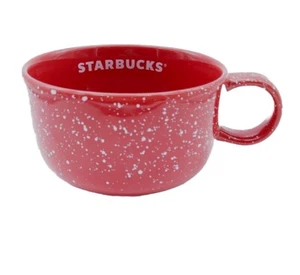 Taza grande Starbucks Holiday roja con confeti blanco taza 16 oz sopa de café con leche - Imagen 1 de 6