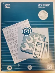 Cummins Engine Factory SERVICE MANUAL ISL G CM2180 Volume 2 Overhaul Shop Repair - Foto 1 di 4