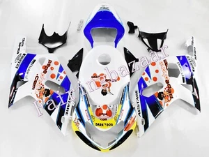Kit de carenado por inyección ABS blanco azul blanco GSXR600/750 01-03 con cubierta del tanque - Imagen 1 de 8