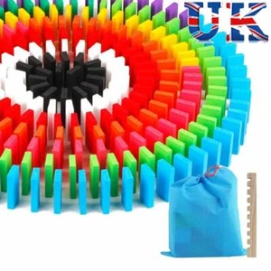 Domino 240 Pieces Set Wooden Kids Game Play Racing Educational Toys for Children - Picture 1 of 23