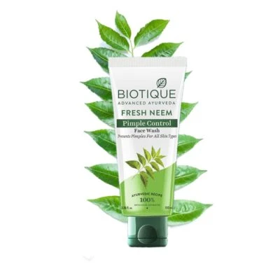 Jabón facial Biotique Fresh Neem control de granos para todo tipo de piel 100 ml Foto 1 de 4