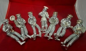 Silvered Polyresin figurines playing A Hasidic figurine plays, With Cloth S - Picture 1 of 20