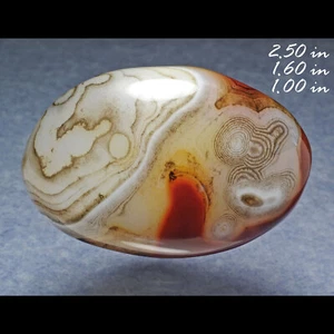 CARNELIAN SILK AGATE CARVED SPHERE CARVING MADAGASCAR - Picture 1 of 2