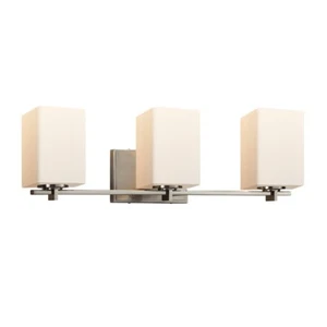 Justice Fusion Bath Bar in Brushed Nickel - FSN-8443-15-OPAL-NCKL-LED3-2100 - Picture 1 of 1