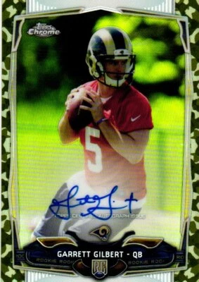 2014 Topps Chrome #224 Garrett Gilbert Rookie Autographs Camo Refractors #/99 - Image 1 of 2