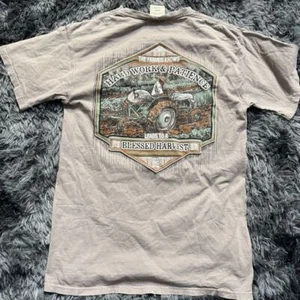 Bella Cotton Hard Work & Patience Blessed Harvest Farm Small Graphic T-Shirt - Picture 1 of 3