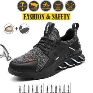 Slip Resistant Womens Safety Work Boots Steel Toe Cap Shoes Breathable  Sneakers