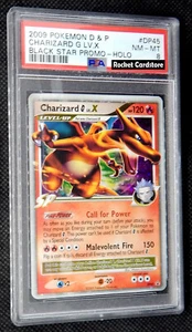 Pokemon Charizard G Lv. X Holo Glurak EN DP45 Promo PSA 8 come nuovo - Foto 1 di 2