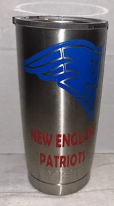 New England Patriots Yeti Stainless Steel Tumbler 20 oz. - Picture 1 of 8