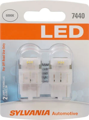 SYLVANIA - 7440 T20 LED White Mini Bulb - Bright LED Bulb (Contains 2 Bulbs) - Image 1 of 4