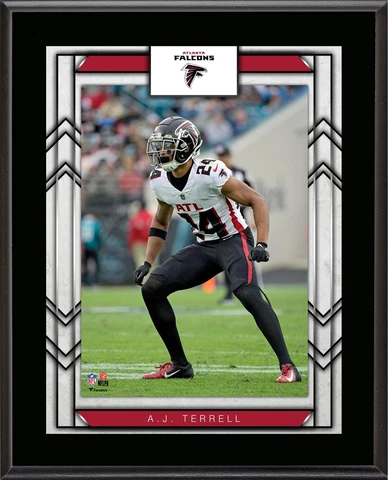 AJ Terrell Atlanta Falcons 10.5" X 13" Sublimated Player Plaque Cover