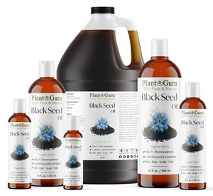 Black Cumin Seed Oil Cold Pressed Nigella Sativa Pure Unrefined Kalonji Bulk - Picture 1 of 17