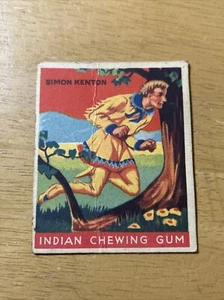 1933-INDIAN GUM (GOUDEY) TRADING CARD-#63 Simon Kenton - Picture 1 of 12