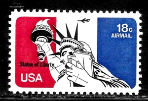 HICK GIRL-OLD MINT U.S. AIRMAIL SC#C87 STATUE OF LIBERTY A3984 - Picture 1 of 2