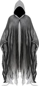 Disfraz de Parca Adulto Bata con Capucha Capa de Halloween para Hombre - Imagen 1 de 12