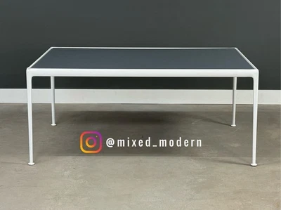 "Mesa de comedor Richard Schultz para Knoll aluminio y esmalte gris 60""" Foto 1 de 4