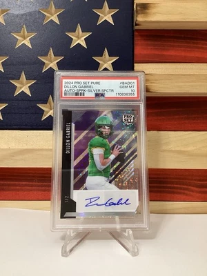 2024 Pro Set Pure Dillon Gabriel Auto PSA10 - Image 1 of 2