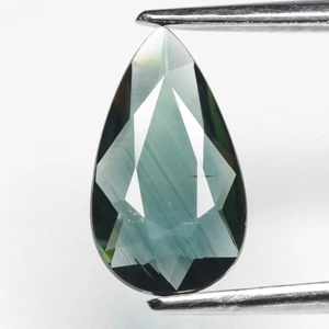 π 1.04ct VS Pear Natural Blue Green Sapphire - Heated, Thailand Gemstone - Picture 1 of 4