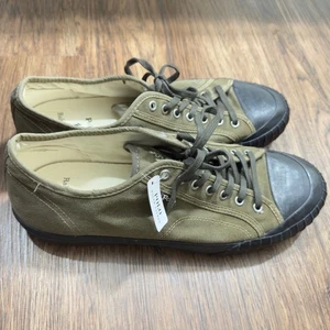 Polo Ralph Lauren Xander Canvas Low-Top Sneaker 13 D Olive Green New w/o Box - Picture 1 of 5