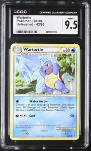 2010 Pokemon HGSS Unleashed Wartortle 42/95 CGC 9.5 Mint+ - Picture 1 of 2