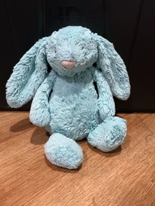 Jellycat 12 Zoll Aqua BASHFUL BUNNY Plüschtier Kuscheltier - selten - Bild 1 von 3