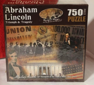 Nuevo Rompecabezas Abraham Lincon Triumph & Tragedy 750 Piezas, 18 x 24" - Imagen 1 de 3