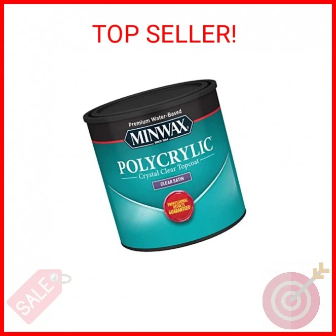1/2 pt Minwax 23333 透明聚丙烯酸水性保护饰面缎面 — 第 1/2 张图片