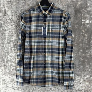 NEW Penguin Size S Heritage Slim Fit Plaid Casual Button Shirt Long Sleeve NWT - Picture 1 of 9