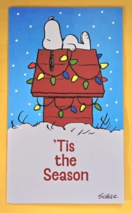 Peanuts Snoopy Money Gift Christmas Card (+ Envelope) - Picture 1 of 4