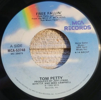Tom Petty "Free Fallin' / Down The Line" VG+ - Image 1 of 3