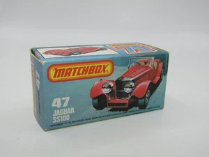 Matchbox Superfast No 47 Jaguar SS100 Original Empty Box Near Mint - Picture 1 of 4