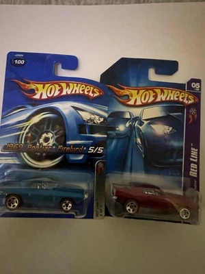Pontiac Firebird 1969 Diecast Car Hot Wheels ¡Lote de 2 autos! Foto 1 de 3
