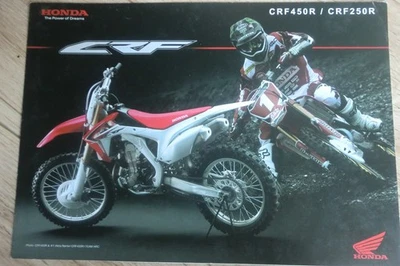 2013 honda CRF450R CRF250R  Brochure from JAPAN CRF450 CRF250 R - Image 1 of 4