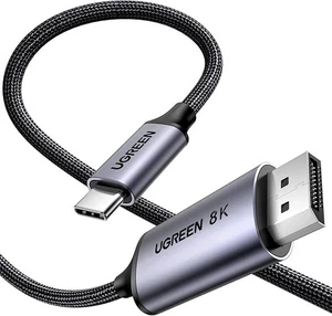 UGREEN | USB-C to DisplayPort | UHD 8K@60Hz 4K@120Hz | Thunderbolt 4 | 1.4M - Picture 1 of 4