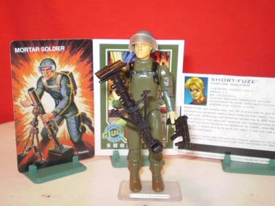 GI JOE SHORTFUZE MORTERO SOLDADO 1982 100 % + TARJETAS DE COLECCIÓN ARAH RARO HASBRO COBRA Foto 1 de 4