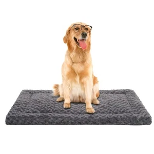 Washable Dog Bed Mat Reversible Dog Crate Pad Soft Fluffy Pet Kennel Beds Dog... - Picture 1 of 6