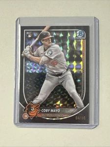 2025 Bowman Chrome Coby Mayo Black Geometric /10 - Picture 1 of 2
