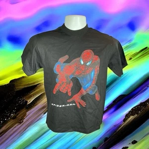 Vintage 2K Cygnus Sportswear Spiderman Graphic Tee Shirt NOS Youth SZ M - Picture 1 of 6