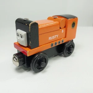 Thomas And Friends Ferrocarril de madera oxidado naranja #5 Gullane (Thomas) Limited 2003 - Imagen 1 de 12