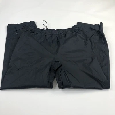 Pantalones transpirables impermeables negros regulares Columbia Omni-Tech grandes (se adapta a 32x31) Foto 1 de 4