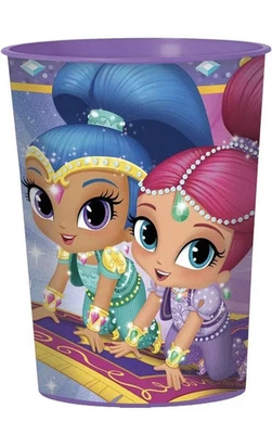 Shimmer & Shine Nick Jr Cartoon Kids Birthday Party Favor 16 oz. Plastic Cup - Image 1 of 3