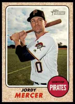 2017 Topps Heritage Jordy Mercer #270 Pittsburgh Pirates - Image 1 of 2