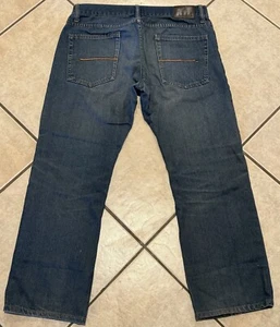 Structure Jeans Men’s 34x30 Blue Dark Wash Slim Straight Denim - Picture 1 of 13