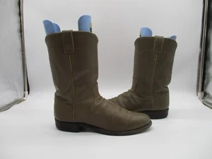 Stivali western Justin (3033) in pelle di tortora con tiraggio da uomo taglia 8 D - Foto 1 di 9