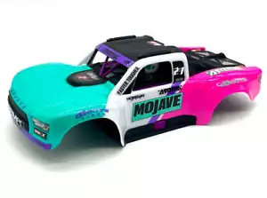 ARA2304 Arrma MOJAVE GROM BLX 223s - Body Shell Pink Teal Purple with Roll Cage - Picture 1 of 2
