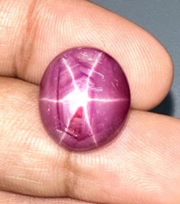 13.66cts Beautiful 6 Ray Star Ruby 100% Natural Gemstone - Image 1 of 4