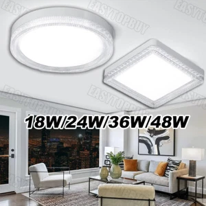 LED Deckenlampe Deckenleuchte Rund Eckig Schlafzimmer Bad Wohnzimmer 18/24/48W - Bild 1 von 21