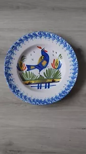 ASSIETTE QUIMPER POPULAIRE COQ - Photo 1/9