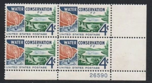 ALLYS STAMPS US Plate Block Scott #1150 4c Water Conservation [4] MNH F/VF [STK] - Picture 1 of 1
